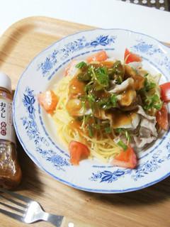 豚しゃぶスパゲッティ-レシピのメイン写真