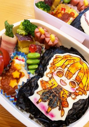 鬼滅　オブアート　キャラ弁　善逸-レシピのメイン写真