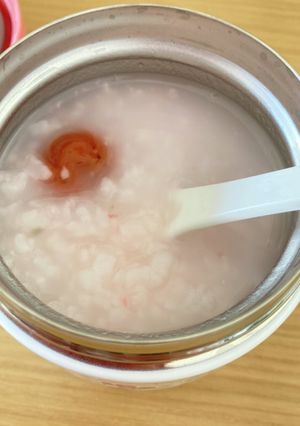 スープジャーであったかランチ_梅がゆ-レシピのメイン写真