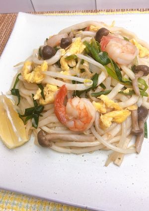 パッタイ風うま味うどん-レシピのメイン写真