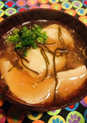しょうが強め絹豆腐の醤油あんかけスープ-レシピのメイン写真