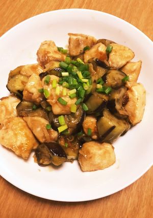 鶏胸肉とナスの白だし炒め煮-レシピのメイン写真