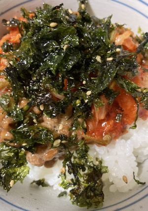 簡単納豆キムチ丼-レシピのメイン写真
