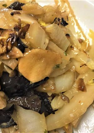 白菜としめじのペペロンチーノ炒め-レシピのメイン写真
