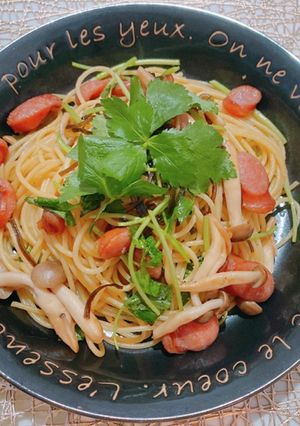 ★☆三つ葉たっぷり塩昆布の和風パスタ☆★-レシピのメイン写真
