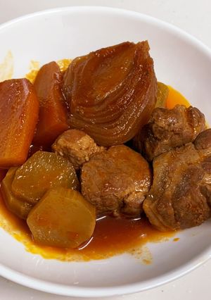 簡単！ビールで豚肉も柔らかケチャップ煮-レシピのメイン写真