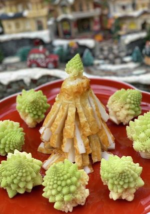 ちくわ2本でクリスマスツリー-レシピのメイン写真