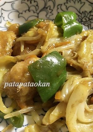 簡単♡ムネ肉とキャベツのカレー炒め-レシピのメイン写真