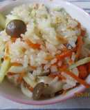 簡単 たけのこときのこの炊き込みご飯😋