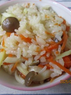 簡単 たけのこときのこの炊き込みご飯😋-レシピのメイン写真