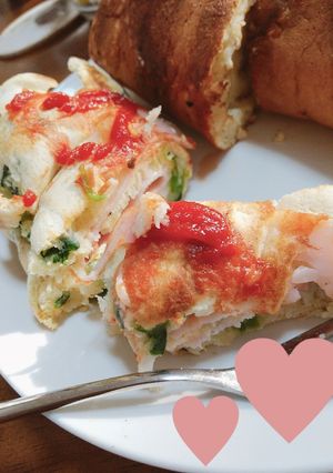 ほうれん草のハムチーズ包み焼き*°-レシピのメイン写真
