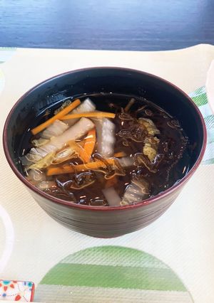 簡単♡もずくと白菜のお吸い物-レシピのメイン写真