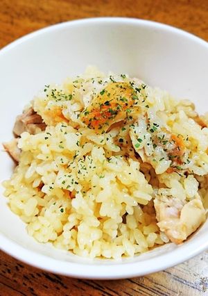 炊飯器で作るガーリックチキンライス♪-レシピのメイン写真