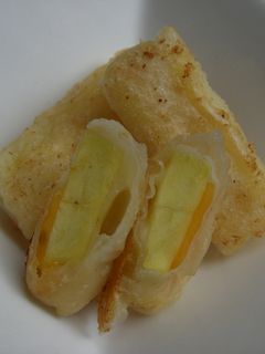 あまった餃子の皮でおいもチーズ巻き揚げ-レシピのメイン写真