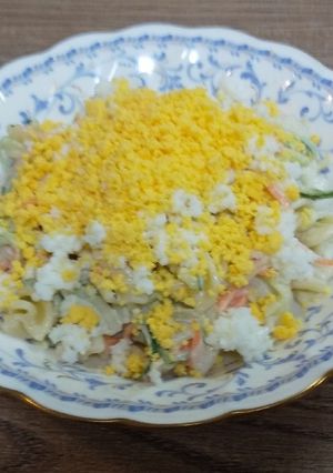 野菜たっぷり♪ミモザマカロニサラダ-レシピのメイン写真