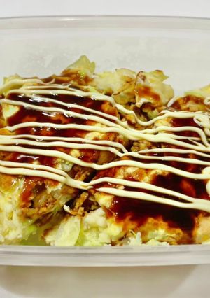 ホットサンドメーカーでおからお好み焼き-レシピのメイン写真