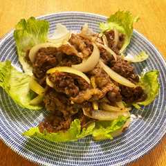 รูปของ 娘が作った★ゆず塩でさっぱり牛肉炒め