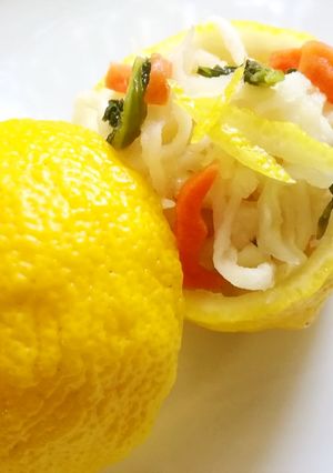 海老イカ大根サラダで「ゆずなます」-レシピのメイン写真