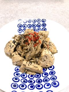 鶏むね肉と舞茸のごま花椒炒め-レシピのメイン写真