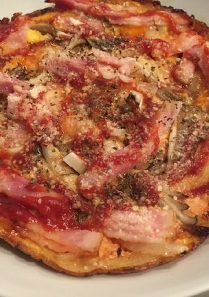 「ダイエット飯」簡単卵で作るピザ!-レシピのメイン写真