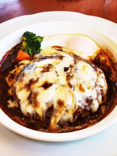 簡単レストランの煮込みハンバーグ-レシピのメイン写真