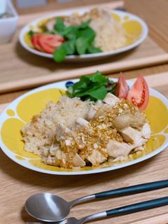 炊飯器deカオマンガイ-レシピのメイン写真