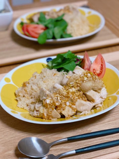 炊飯器deカオマンガイ-レシピのメイン写真