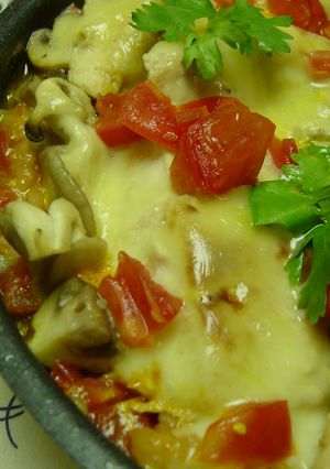 トマト・香菜仕上げドレッシング焼きチキン-レシピのメイン写真