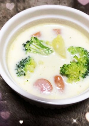 牛乳消費に！濃厚ミルクスープ-レシピのメイン写真