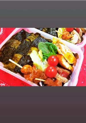 鬼滅。炭治郎の和柄ご飯。-レシピのメイン写真