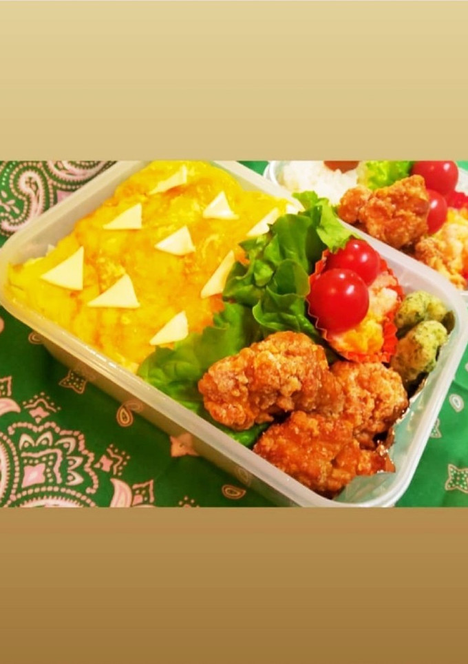 鬼滅。善逸の和柄ご飯。-レシピのメイン写真