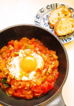 ☺朝ごはんに☆簡単玉子料理シャクシュカ☺-レシピのメイン写真