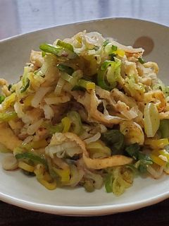ダシ粉☆白ネギと油揚げのパラパラ炒め-レシピのメイン写真