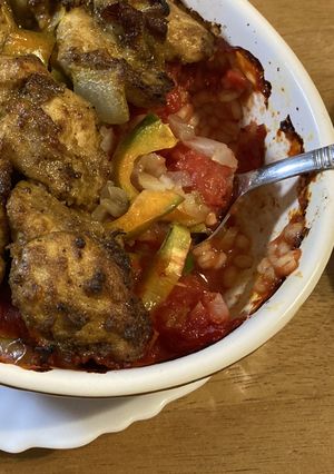 コストコスパイシーカリーチキン＆トマト缶-レシピのメイン写真
