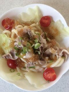 冷しゃぶ うどんサラダ-レシピのメイン写真