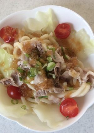 冷しゃぶ うどんサラダ-レシピのメイン写真