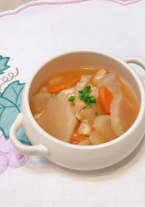 大根と油揚げのトロトロ味噌煮-レシピのメイン写真