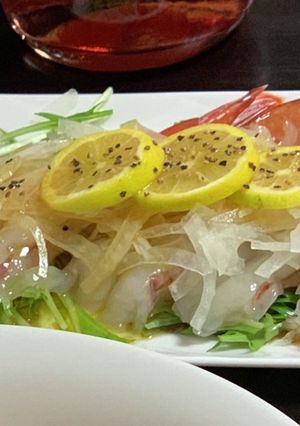 簡単カルパッチョ-レシピのメイン写真