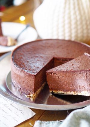 濃厚！チョコレートチーズケーキ-レシピのメイン写真