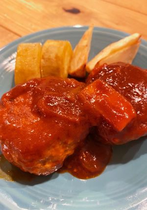 柔らか〜い煮込みハンバーグ-レシピのメイン写真