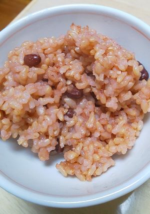初日から食べる小豆玄米御飯-レシピのメイン写真