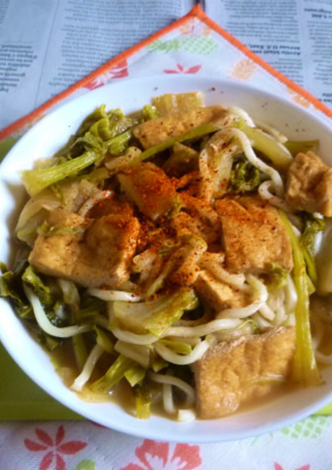 京揚げと野菜の炊いたんで煮込みうどん-レシピのメイン写真