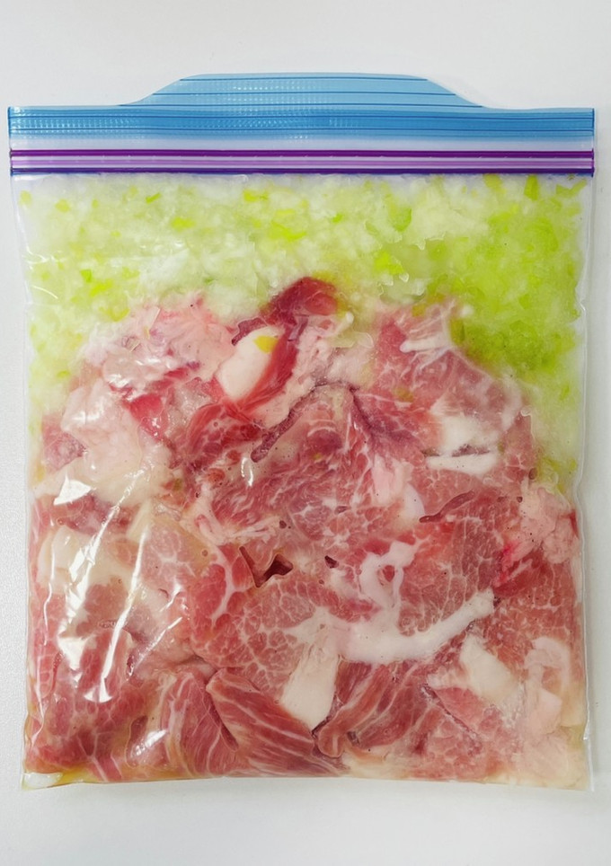 【下味冷凍】豚肉のネギ塩炒め-レシピのメイン写真