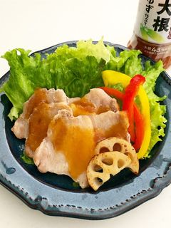 豚肉の蒸し焼き【おろし大根 ゆず仕立て】-レシピのメイン写真