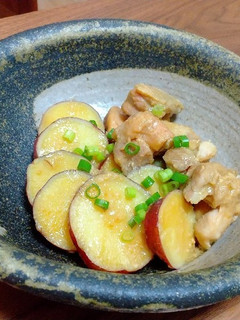 鶏肉とさつまいもの味噌バター煮-レシピのメイン写真