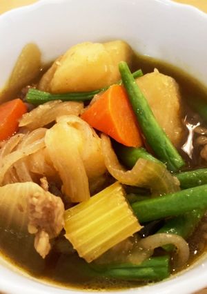 福菜向け、カレー風味の洋風肉じゃが-レシピのメイン写真