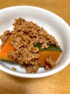 かぼちゃのそぼろ煮-レシピのメイン写真