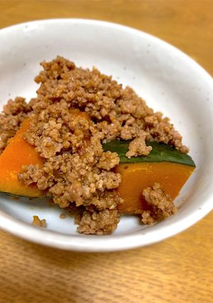 かぼちゃのそぼろ煮-レシピのメイン写真