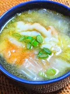 白菜入り餃子スープ-レシピのメイン写真