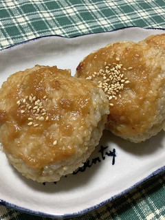 玄米の焼きおにぎり(梅味噌ダレで)-レシピのメイン写真